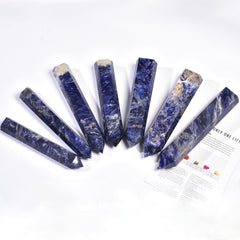 JIC Gem sodalite tower supports meditation, grid work, and spiritual routines