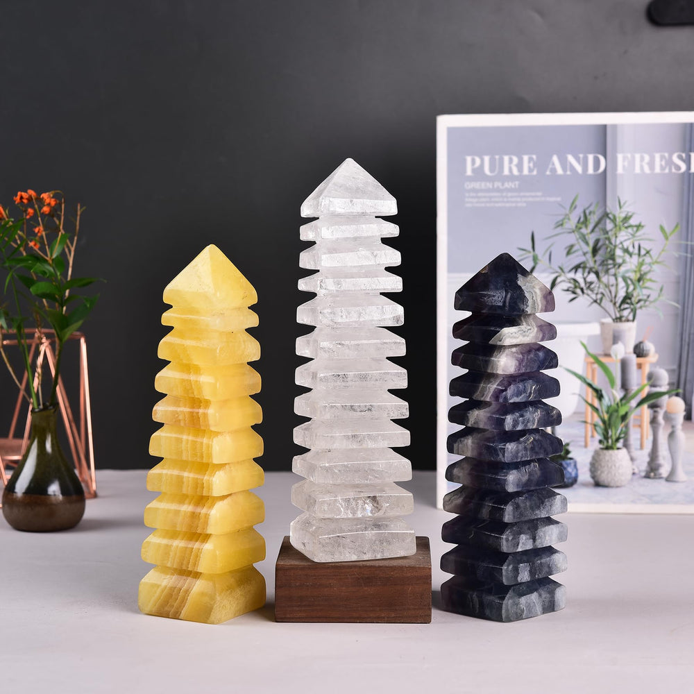 JIC Gem clear quartz tower as a unique collectible for crystal lovers
