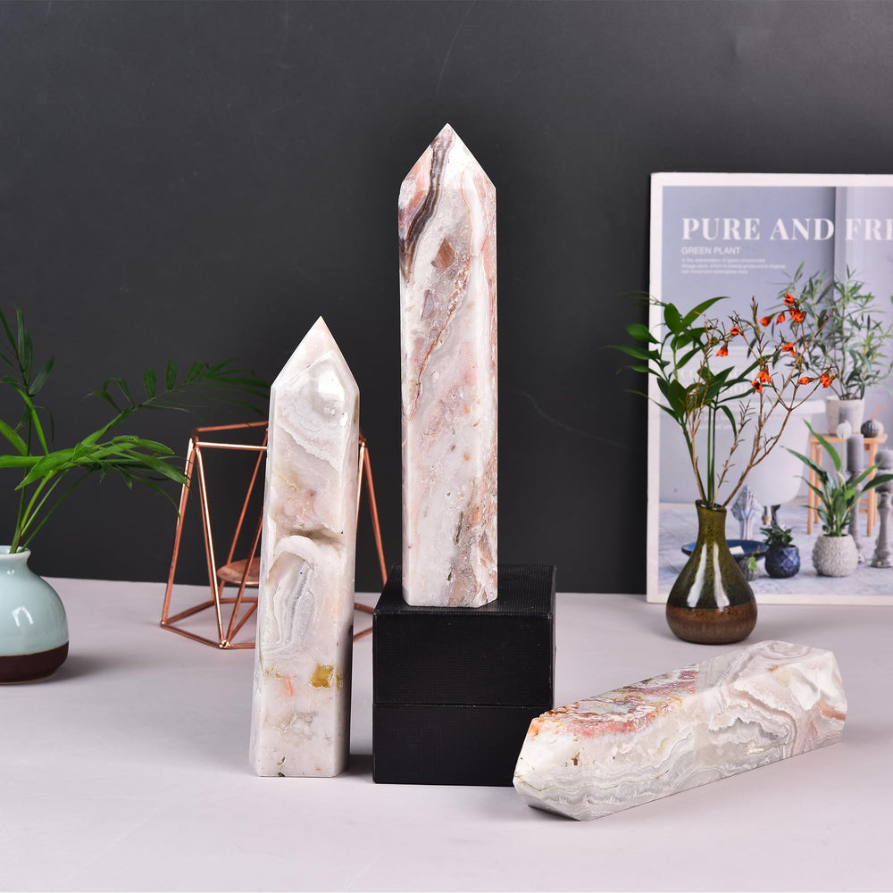 JIC Gem crystal healing wand ideal for meditation and grid work.
