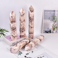 JIC Gem crystal obelisk decor elevating living space with natural beauty