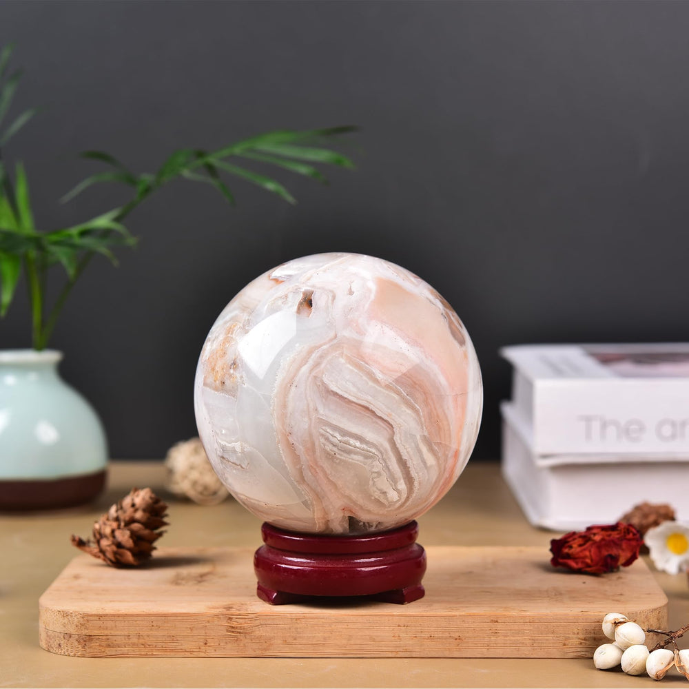 JIC Gem decorative pink sphere brightening an office space
