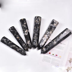 JIC Gem natural crystal tower decor enhances ambiance and crystal collection.