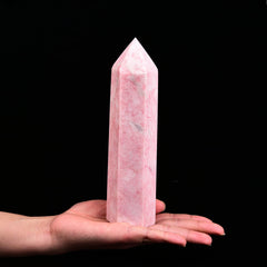 JIC Gem Pink Powder Opal wand used in Reiki sessions for focus