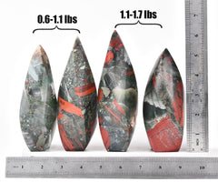 JIC Gem polished crystal tower detail with smooth surface and light reflection.