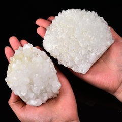 JIC Gem quartz crystal points in hexagonal formation for mineral collection and display