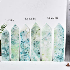 JIC Gem tall quartz tower ideal for Reiki and energy amplification.