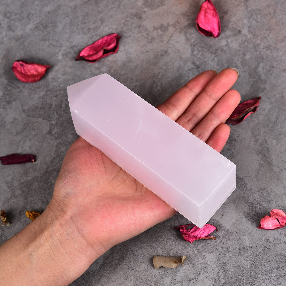 JIC Gem rose calcite heart chakra glow used in calming spaces