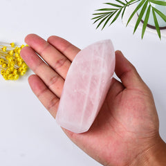 JIC Gem rose quartz tower apex focus promotes calm ambience