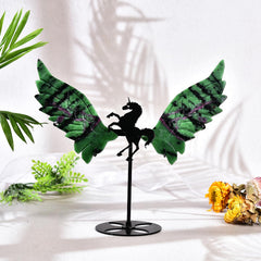 JIC Gem carved detail highlights feather textures and artistry