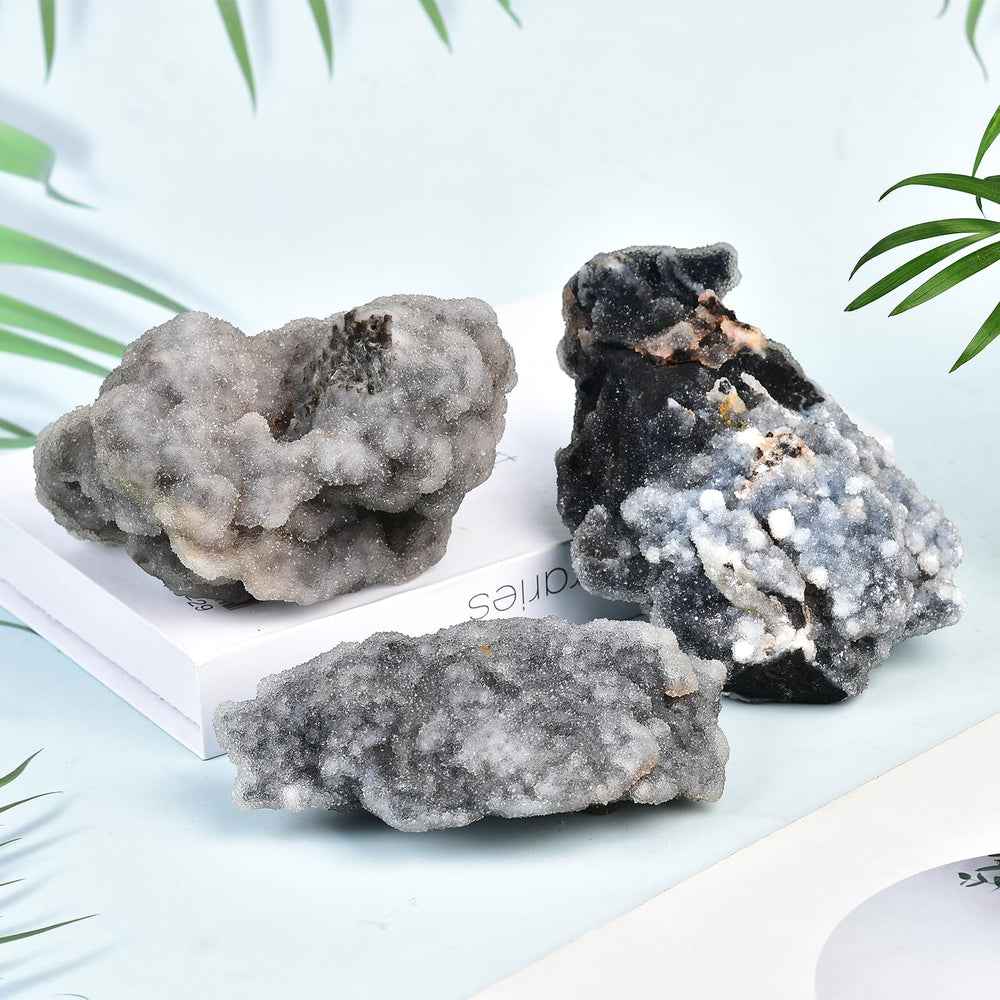 JIC Gem sphalerite energy-balance display enhances desk or altar