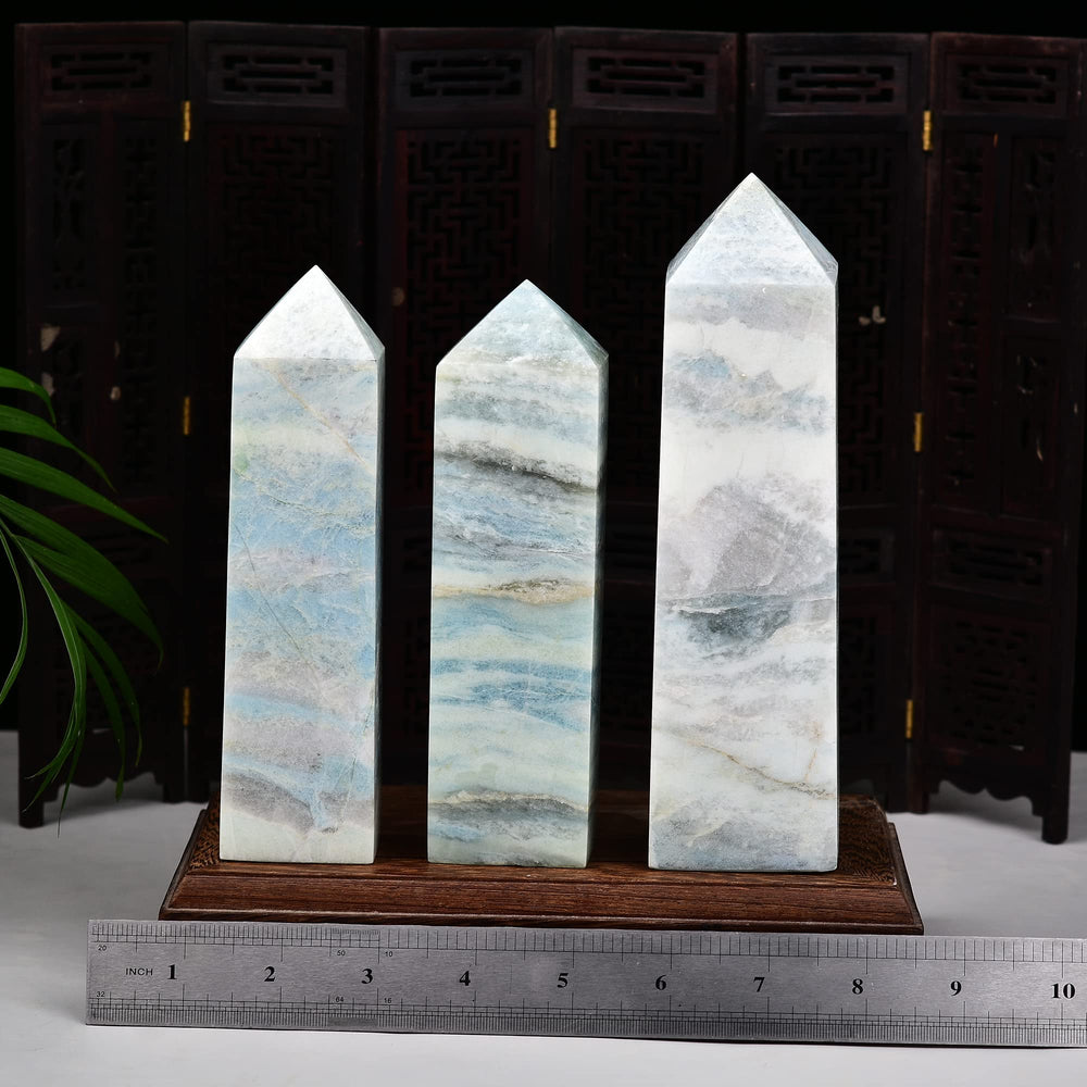JIC Gem Celestite close-up reveals natural texture and color