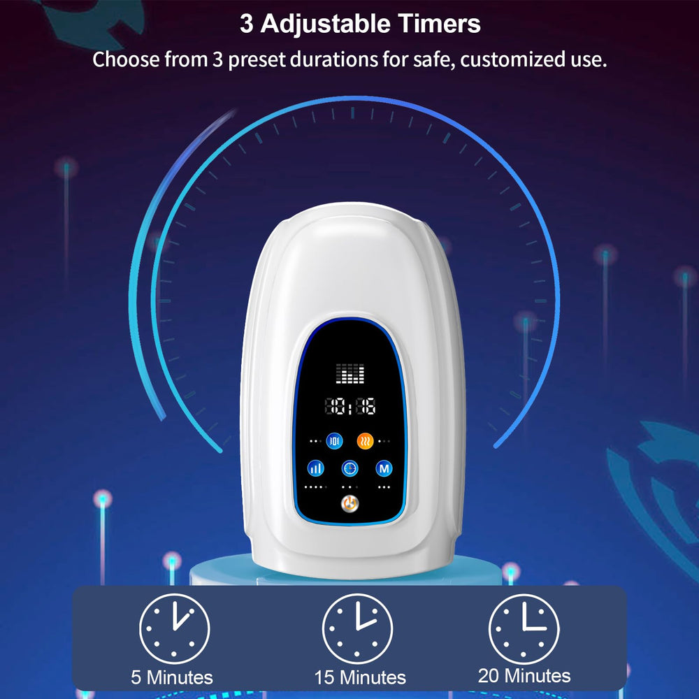 JIEJUNJIE gentle vibration settings accompany compression for comfort.