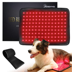JIESENWEI red infrared light pad front view for pets, gentle warmth