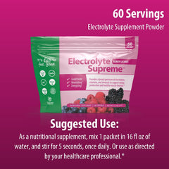 Jigsaw Electrolyte Supreme berry drink on a kitchen counter