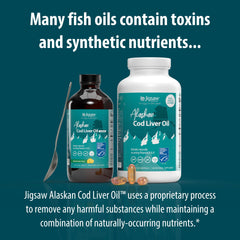 Jigsaw Health Cod Liver Oil spoon measure, ready for precise daily dosing.