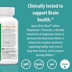 Jigsaw Health Brain Boost serving scoop demonstrates convenient daily dosage.