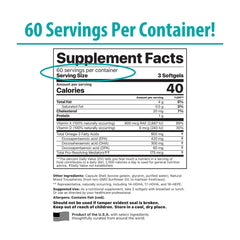 Jigsaw Health cod liver oil softgels close-up showing convenient packaging.