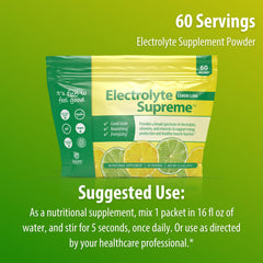 Jigsaw Health Electrolyte Supreme kid-friendly lemon-lime option for family hydration