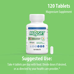 MagSRT bottle on shelf as part of a wellness routine