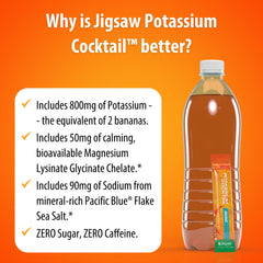 Jigsaw Health Potassium Cocktail orange sugar-free formula supports steady energy.