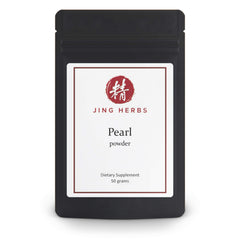 Jing Herbs Pearl Powder 50g pack for beauty support and calm daily balance.