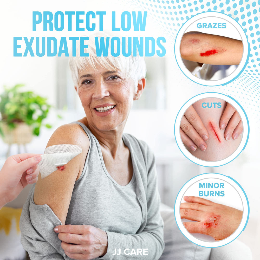 JJ CARE breathable gauze promotes airflow to support comfortable wear