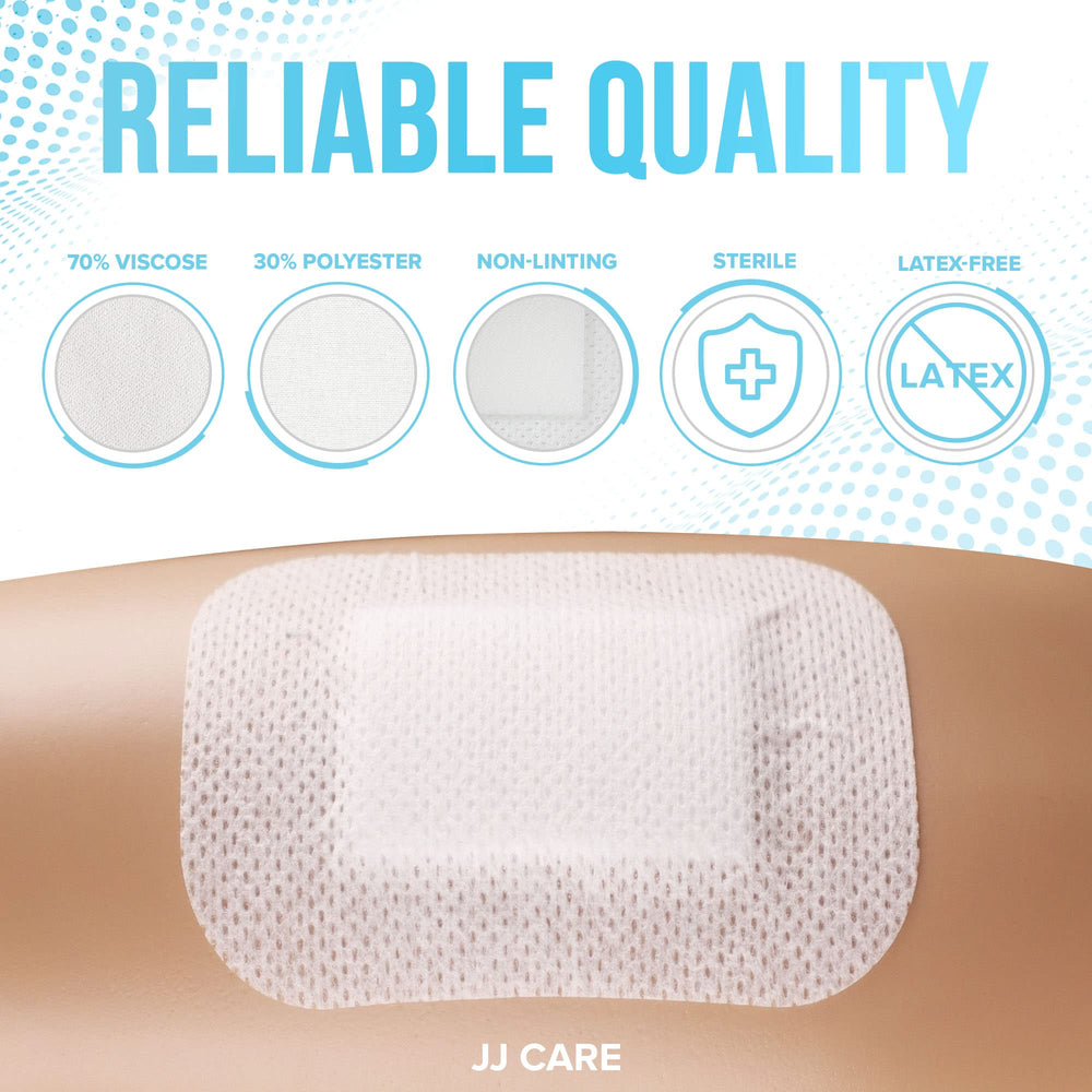 JJ CARE center pad highlights ultra-absorbent layer for faster quiet healing support