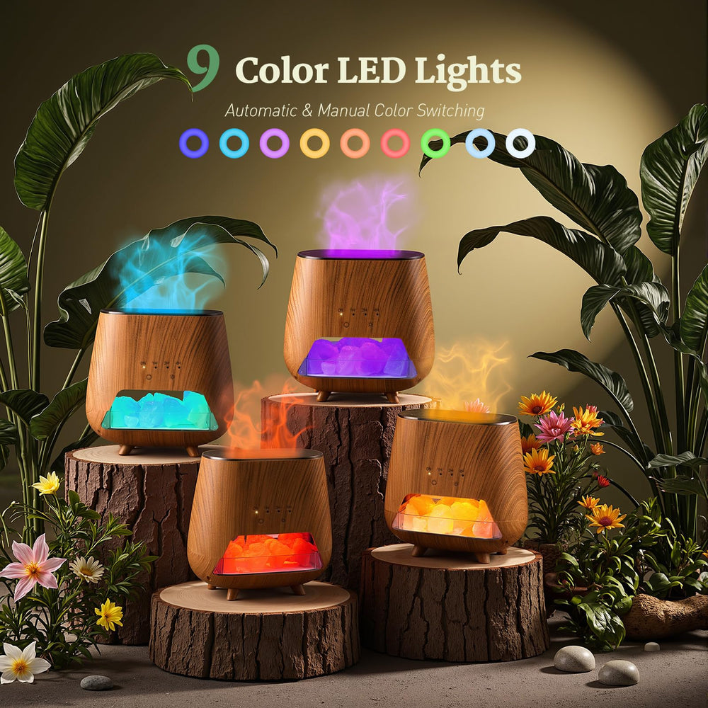 JJNJJN ultrasonic diffuser operates quietly while dispersing essential oils.