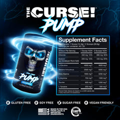 JNX Sports The Curse! Pump scoop and label shown.