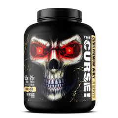 JNX SPORTS The Curse! Vanilla Bean whey powder tub for post-workout protein