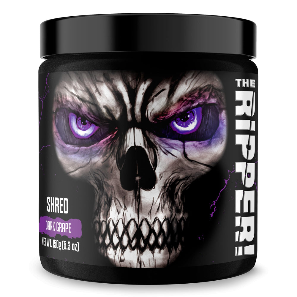 JNX Sports The Ripper! tub label showing Dark Grape flavor and ingredients
