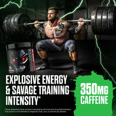 The Shadow ingredients close-up features caffeine and amino acids for focus.