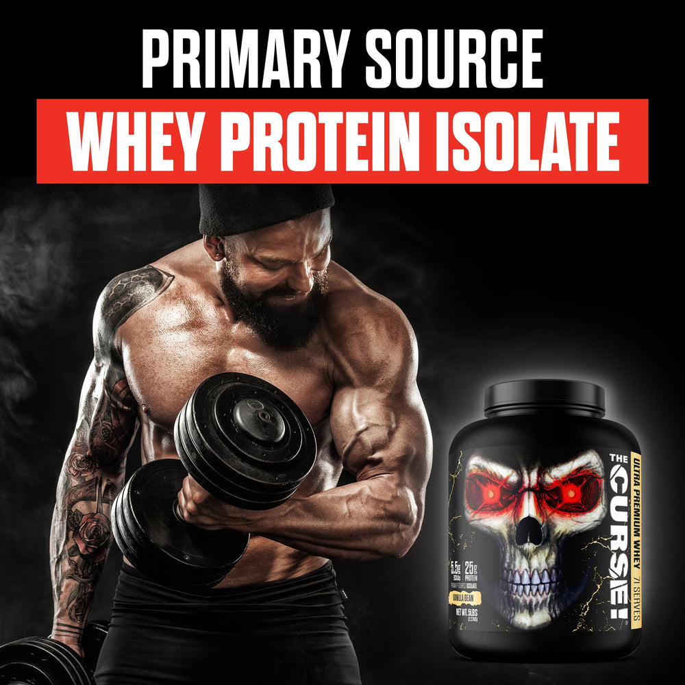 Creamy Vanilla Bean shake made with The Curse! whey