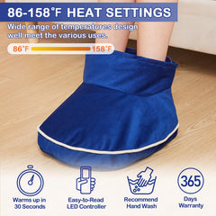JOBYNA large foot warmer detachable cover image emphasizes easy cleaning after use