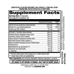 L-Carnitine closeup on Brain Power showing energy production focus.