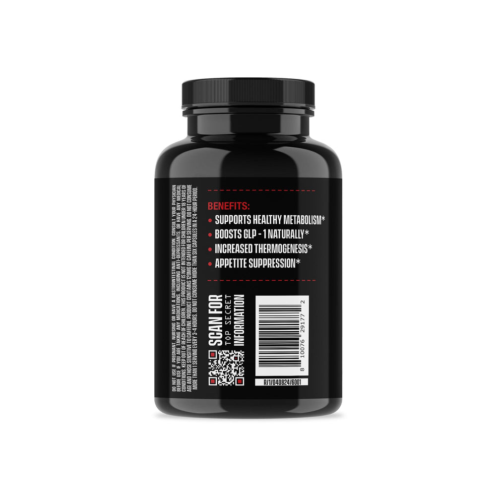 Close-up of Jocko Fuel Burner label highlighting ingredients for metabolism