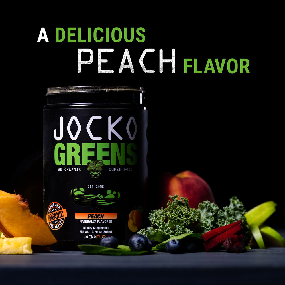 Peach flavor and natural sweetness make daily greens enjoyable.