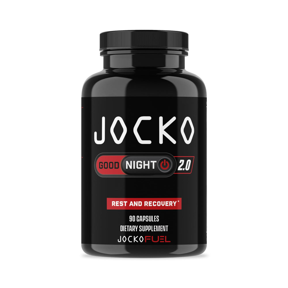 Jocko Fuel Good Night bottle front for a calming bedtime routine.