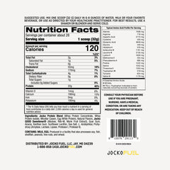 Jocko Fuel Mölk banana cream shake in glass with smooth texture