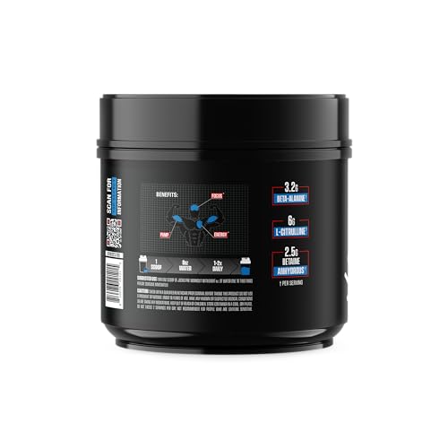 Jocko Fuel Pre Workout shows 6 g L Citrulline for better blood flow