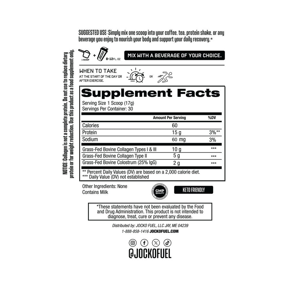 Serving spoon in tub demonstrating easy daily dose for recovery