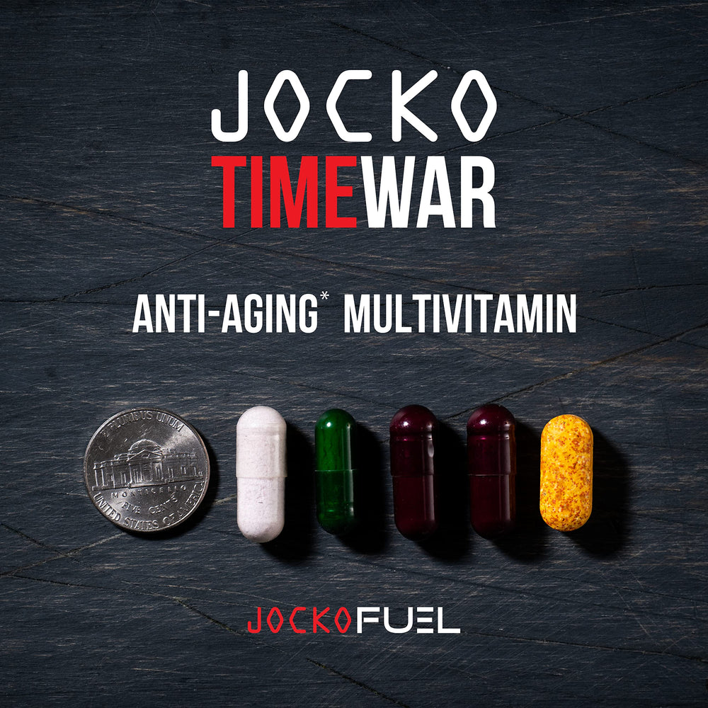 Jocko Fuel TIME WAR adaptogens symbolizing stress support