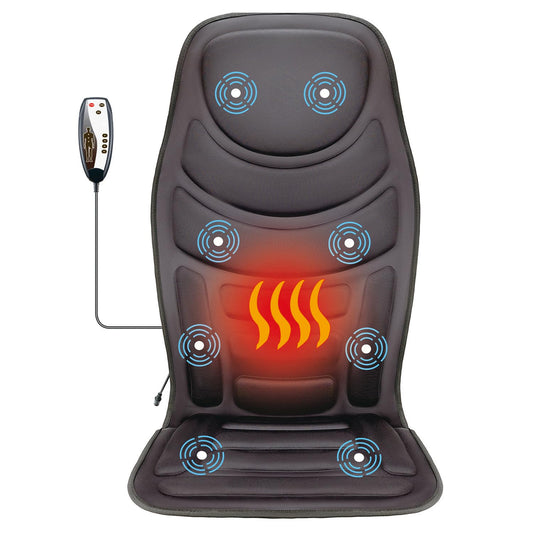 JOJOPEPE heated massage seat cushion with remote for travel comfort