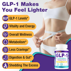 Jorrwatee GLP-1 label packaging shows natural 14-in-1 formula and Akkermansia