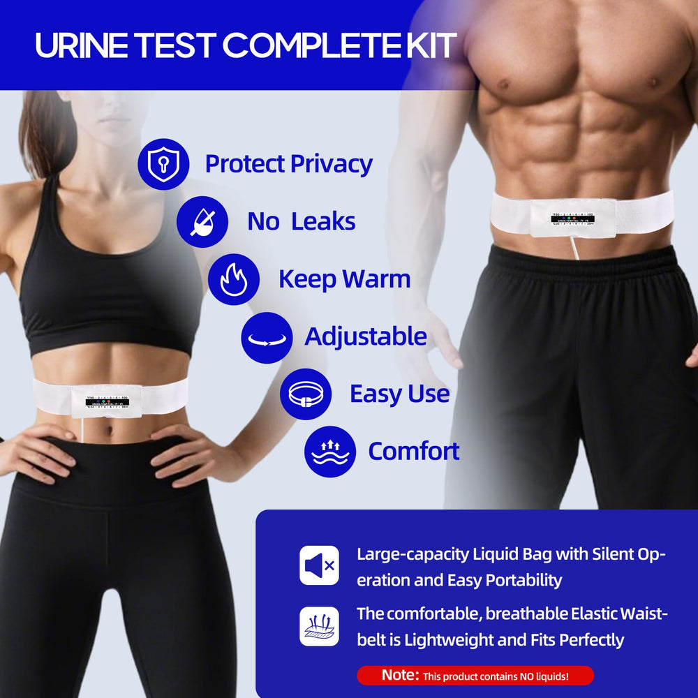 JORVONR urine test kit 2to4oz pouch for compact, spill-safe sampling.