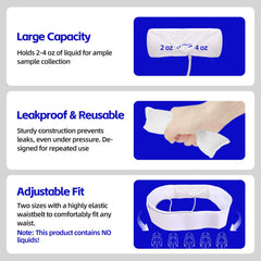 JORVONR urine test kit reusable accessories ensure durable, leak-resistant use.