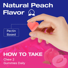 Jovariquethor Booty Gummies peach texture suggests a pleasant, easy daily habit
