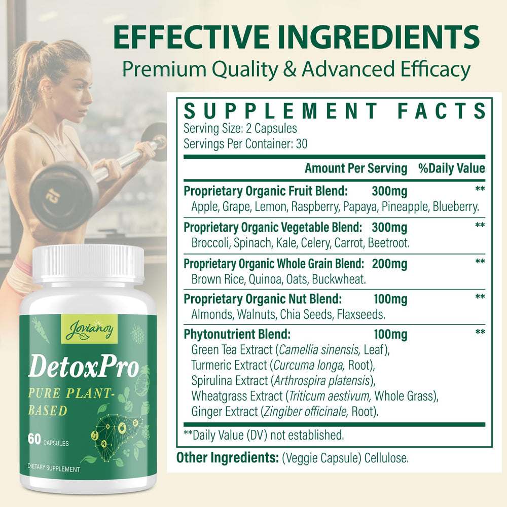 Close-up of plant-based detox ingredients, highlighting a clean label and natural resilience