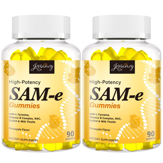 Jovianoy SAM-e gummies pineapple packaging for mood and joint support