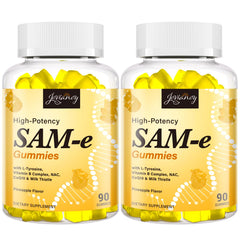 Jovianoy SAM-e gummies pineapple packaging for mood and joint support